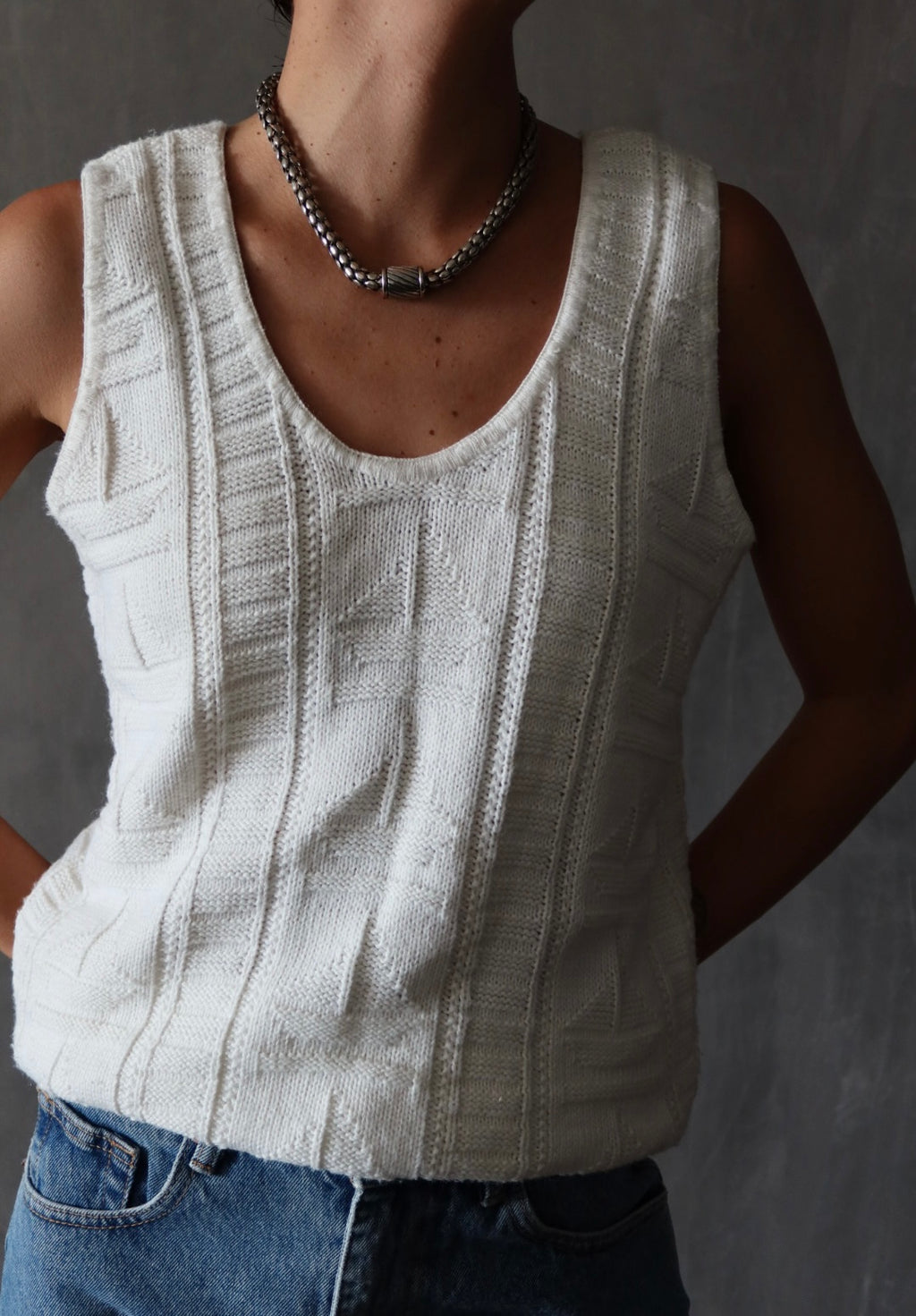 Blusa tejida con detalle de barcos