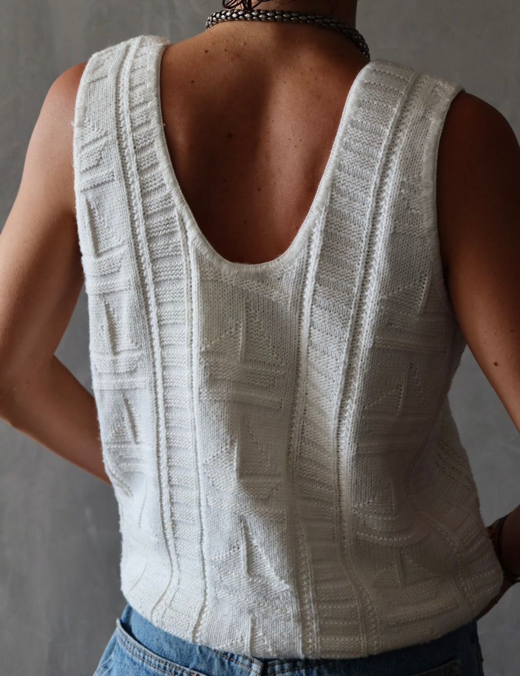 Blusa tejida con detalle de barcos